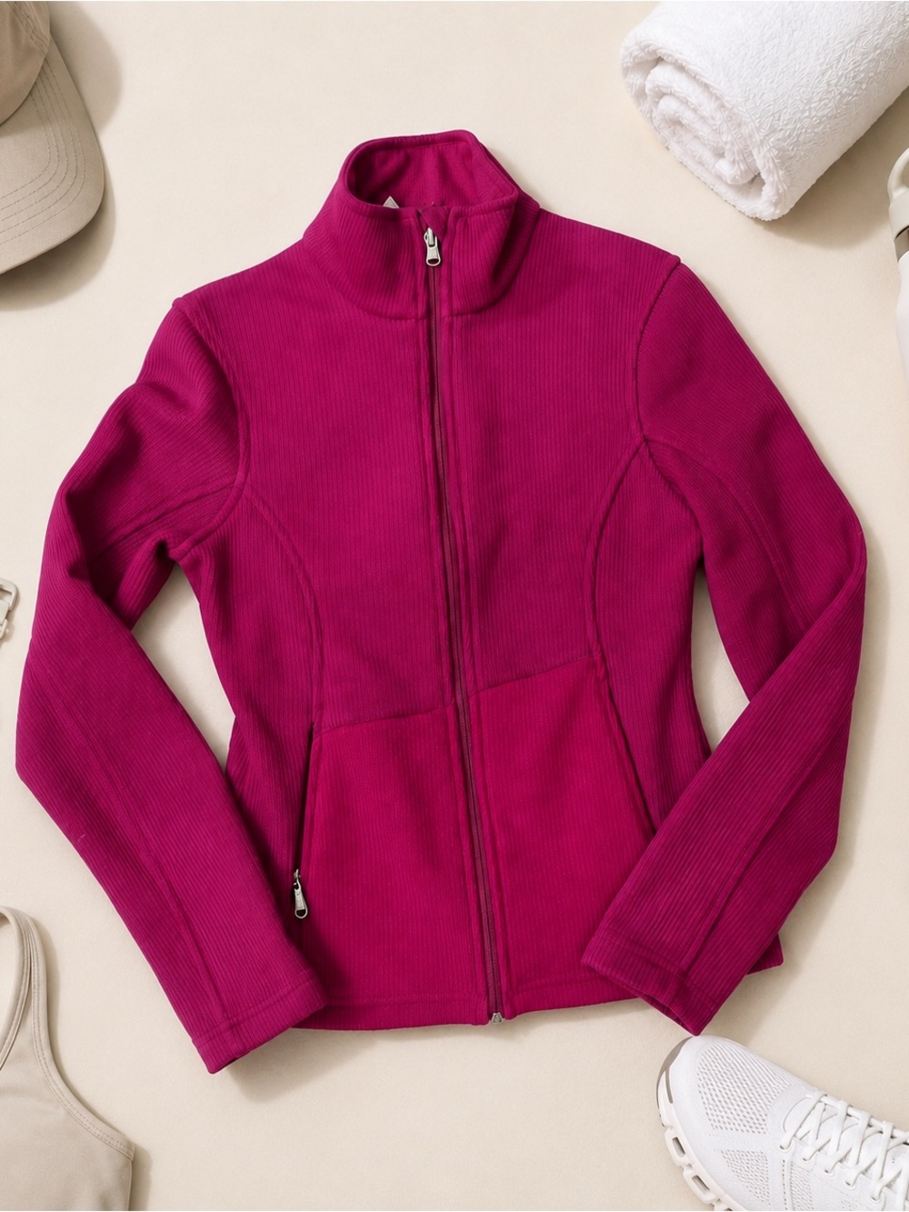Spyder Core Sweater Full Zip Magenta Pink XS